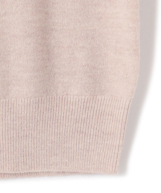 23区 セミウーステッド ハイネック ニット ベージュ系