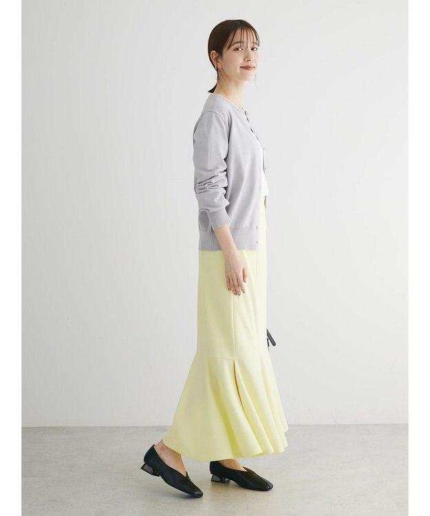 Green Parks ストレッチマーメイドスカート Yellow