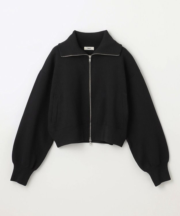 NAVE 【ReNAVE・洗える】スムースニット トラックジャケット ブラック系