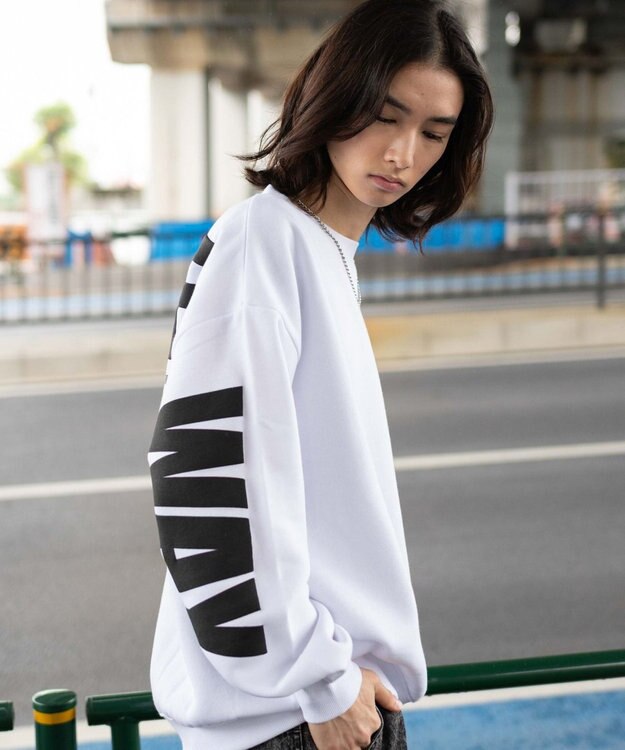 WEGO 【2点SET】アクセ付きストレートラインプルオーバー ホワイト