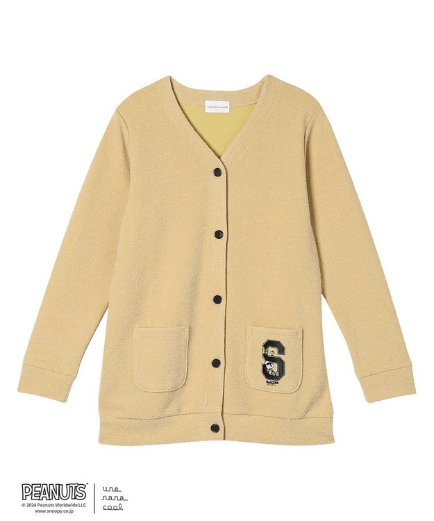 une nana cool MADE WITH PEANUTS ブークレーカーディガン YE