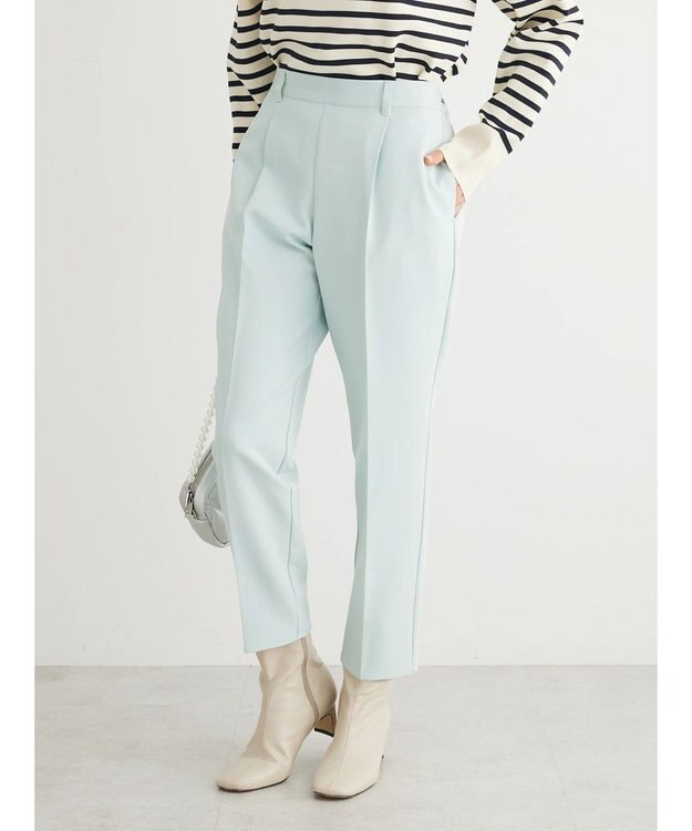 Green Parks きれいシルエットパンツ（アンクルテーパード） Mint