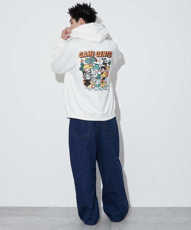 WEGO 【ユニセックス着用ITEM】別注NEW　JACKグラフィックプルパーカー ホワイト