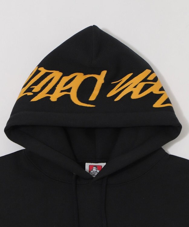 WEGO 【ユニセックス着用ITEM】別注BENDAVISグラフィックプルパーカー ブラック