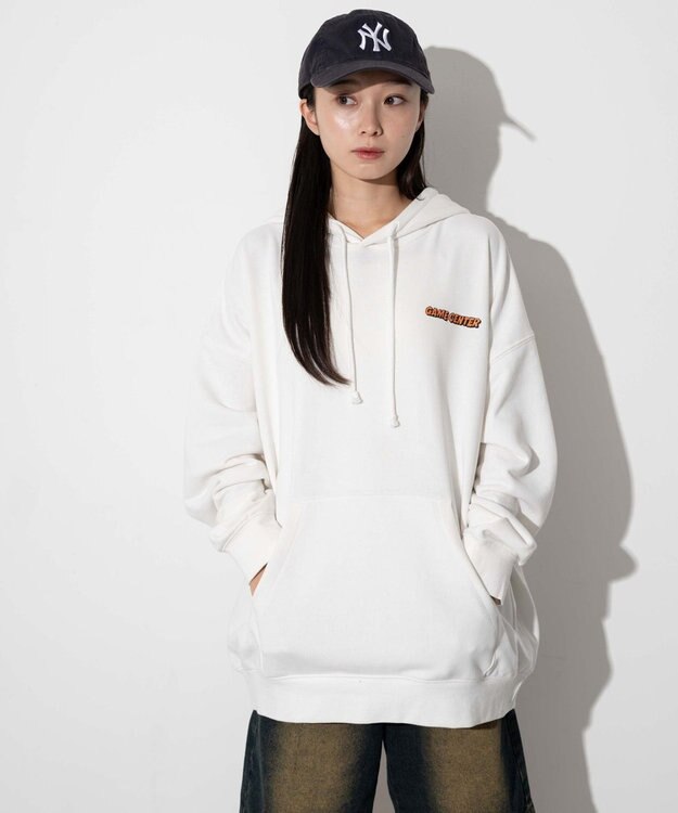 WEGO 【ユニセックス着用ITEM】別注NEW　JACKグラフィックプルパーカー ホワイト