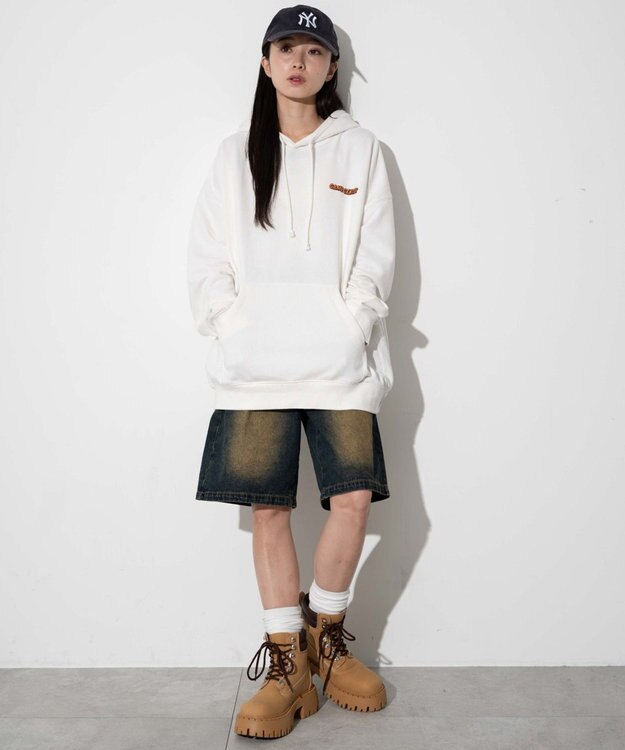 WEGO 【ユニセックス着用ITEM】別注NEW　JACKグラフィックプルパーカー ホワイト