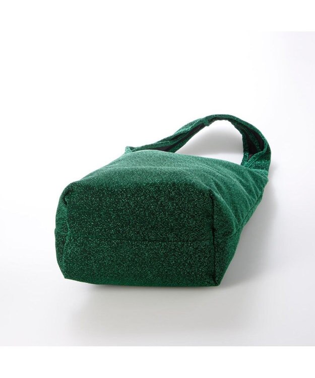 UNBILLION カシュカシュ cachecache / ラメワンポイント刺繍トート グリーン