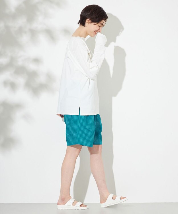 HELLY HANSEN 【ストレッチ・速乾・耐海水・耐塩素・UVカット】ロングスリーブアンヒビアスティー オフホワイト