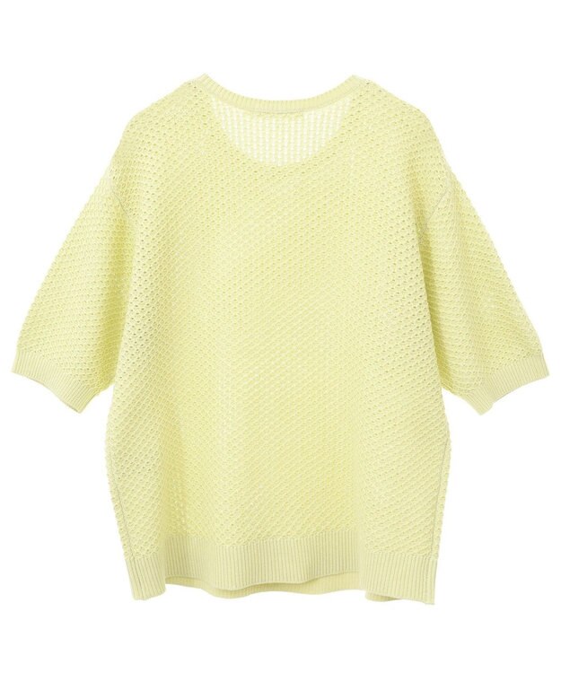 AMERICAN HOLIC 透かし編み半袖ニットプルオーバー Pistachio
