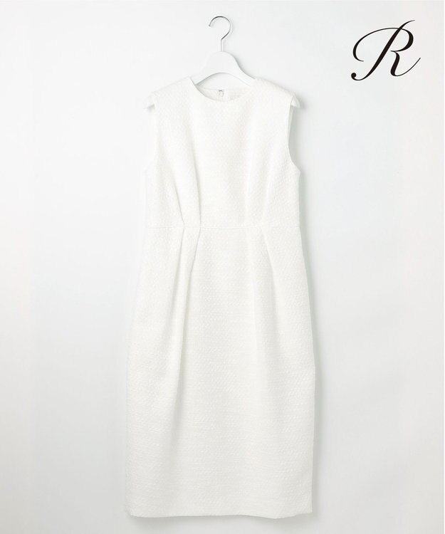 23区 【R(アール)】ジャカード ワンピース ホワイト系