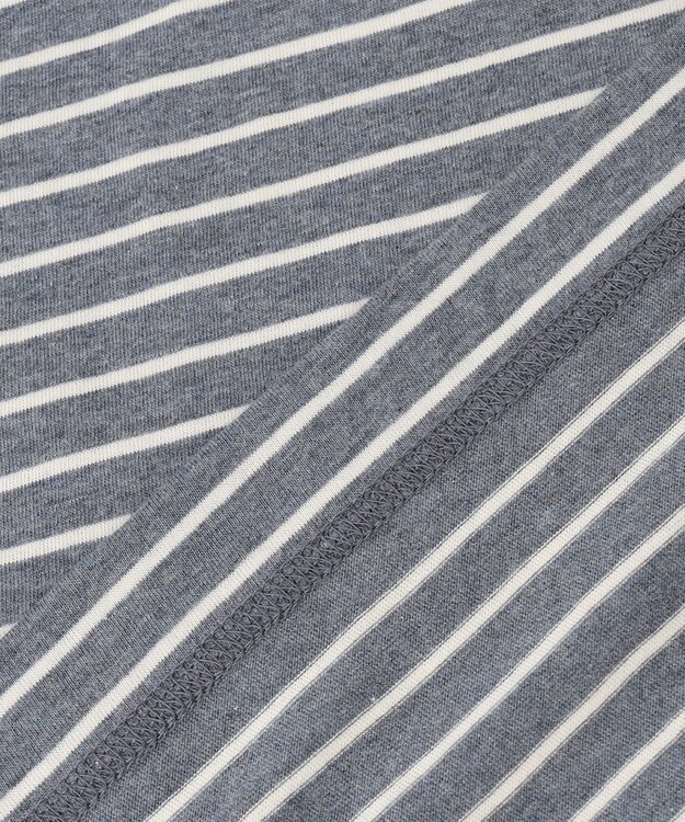 JOSEPH ABBOUD MOUNTAIN 【SPACE／UNISEX】OGコットンボーダークレイジー  カットソー ダルブルー系2