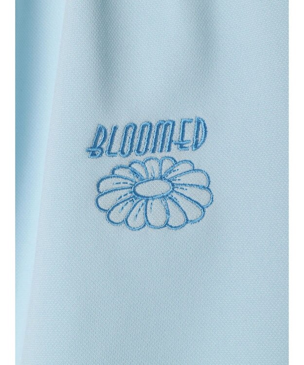 earth music&ecology スポーティー刺繍ロゴＴ Light Blue