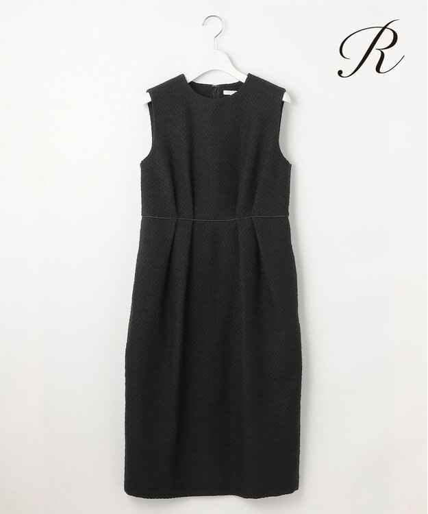23区 【R(アール)】ジャカード ワンピース ブラック系