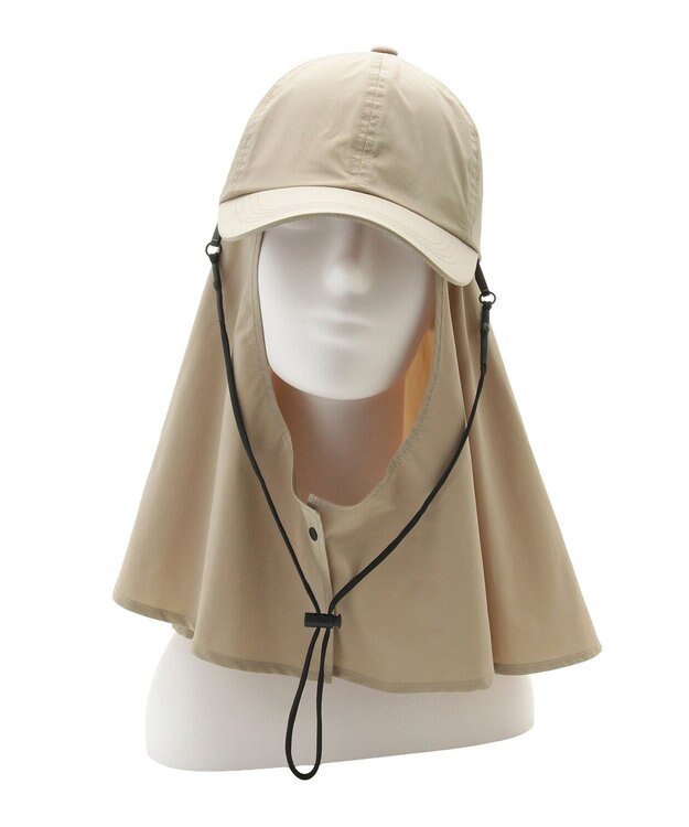 MOONBAT 【遮光100％/UVカット100％】フワクール (Fuwacool)  日差しを完全遮断ガードキャップ　遮光100　UV100 ベージュ