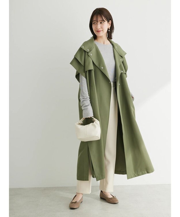 Green Parks ・ＥＬＥＮＣＡＲＥ　ＤＵＥ　トレンチロングベスト Khaki