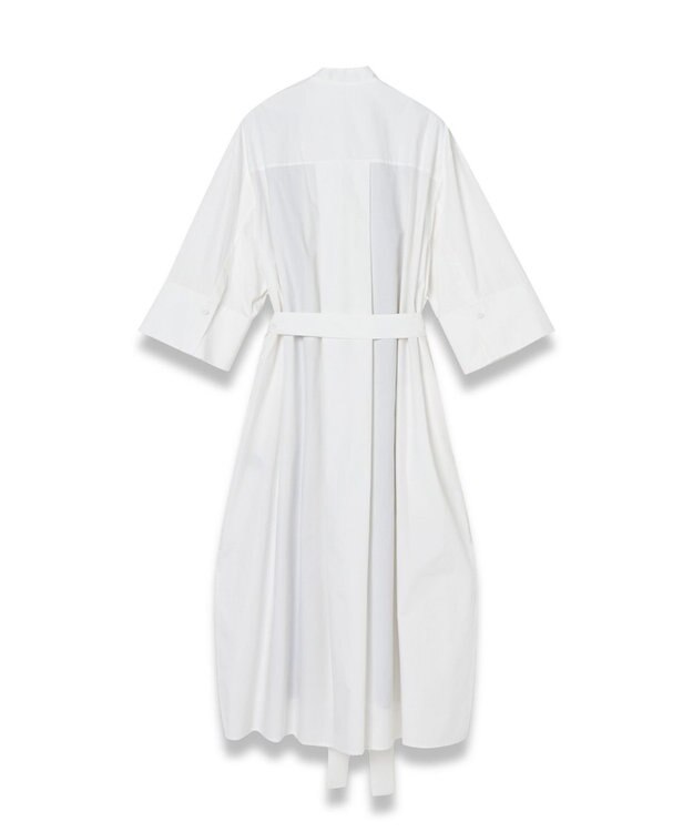 JOSEPH 【洗える】ポプリンカラーブロック　シャツドレス B&W Quail