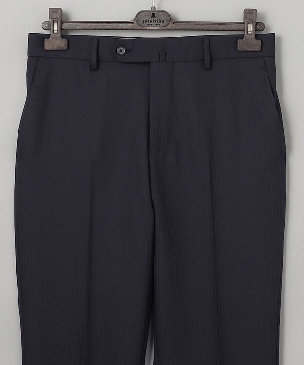 GOTAIRIKU 【御幸毛織】Superio160 ウールカシミヤ スーツ（ブラックストライプ） ブラック系8