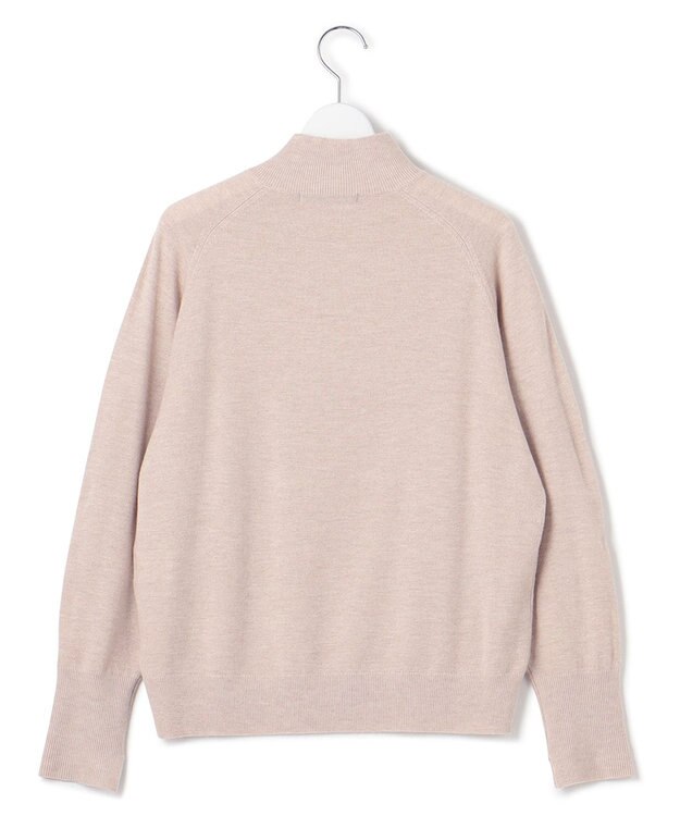 23区 セミウーステッド ハイネック ニット ベージュ系