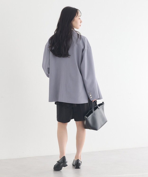 earth music&ecology ダブルジャケット Light Gray