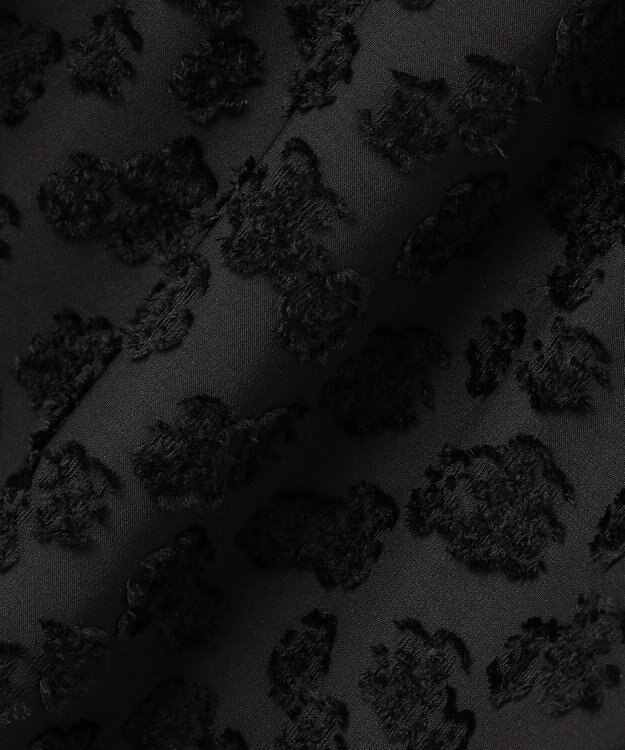 組曲 カットジャカードティアードワンピース ブラック系