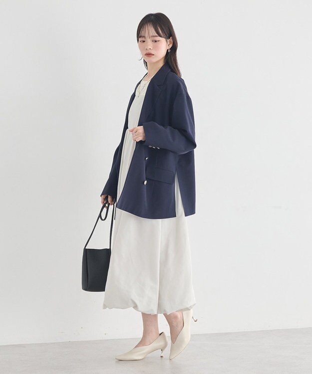 earth music&ecology ダブルジャケット Dark Navy