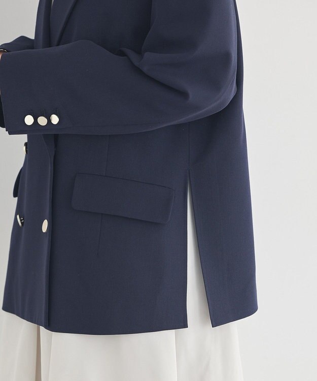 earth music&ecology ダブルジャケット Dark Navy