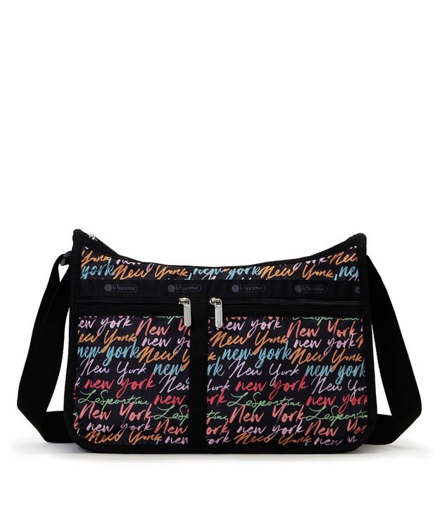 LeSportsac DELUXE EVERYDAY BAG/NYCスクリプトブラック NYCスクリプトブラック