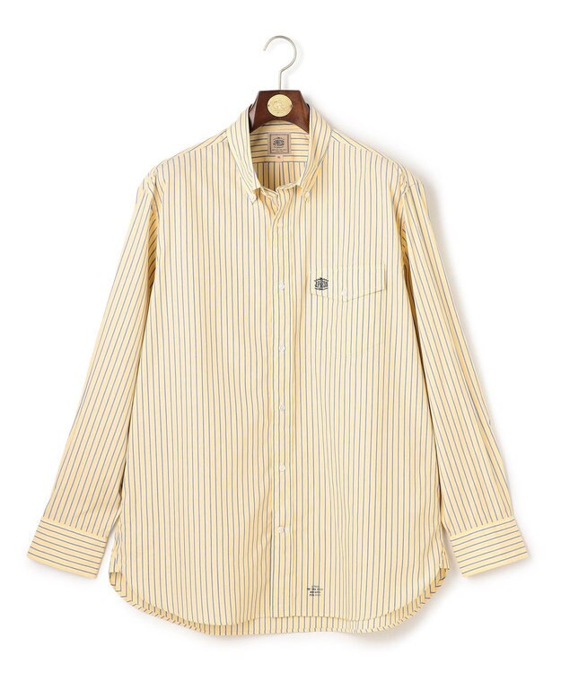 J.PRESS MEN 【KING SIZE】ブロードマルチストライプ シャツ / B.D. イエロー系1