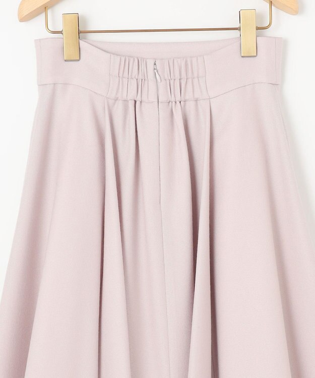 組曲 【WEB一部店舗限定】ウールジョーゼット フレアスカート ローズ系