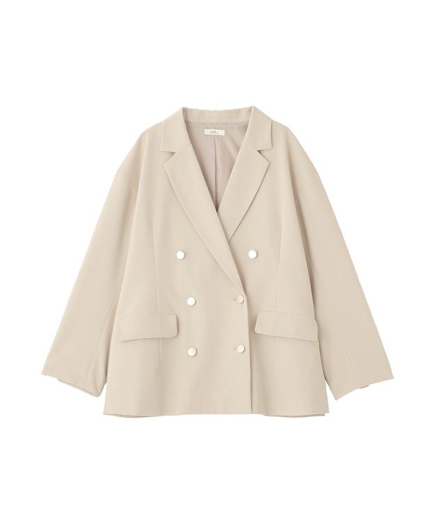 earth music&ecology ダブルジャケット Light Beige