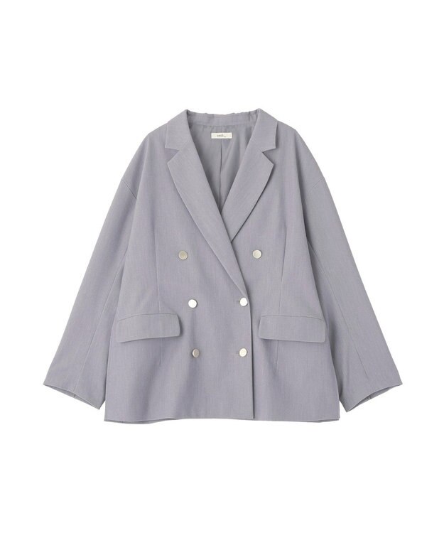 earth music&ecology ダブルジャケット Light Gray