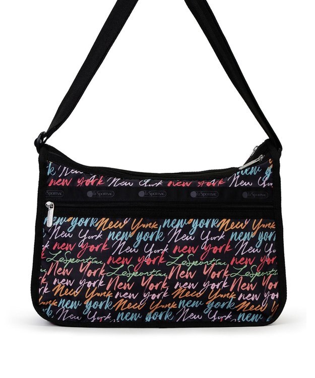 LeSportsac DELUXE EVERYDAY BAG/NYCスクリプトブラック NYCスクリプトブラック