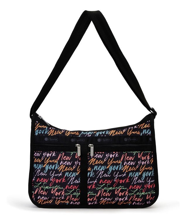 LeSportsac DELUXE EVERYDAY BAG/NYCスクリプトブラック NYCスクリプトブラック