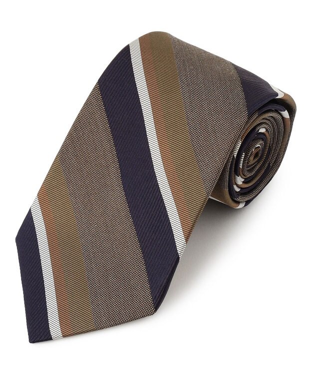 J.PRESS MEN 【STRUCTURE MIX COLLECTION】レジメンタル ネクタイ ベージュ系2