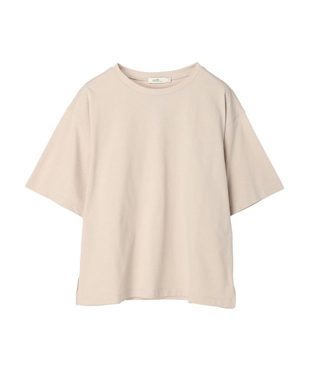 earth music&ecology ＢＯＸシルエットＴ（汗じみ防止） Beige