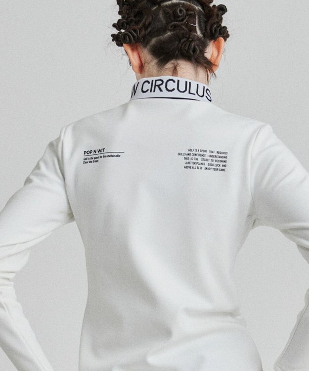 PW CIRCULUS 【WOMEN】裏フリースモックネックT ホワイト系