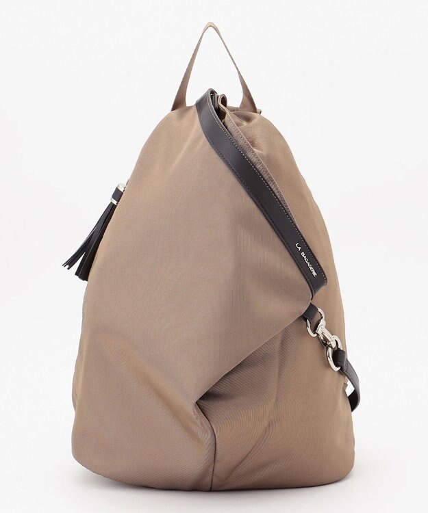 LA BAGAGERIE 【復刻リニューアル】口折れタッセル付きリュックサック　Sサイズ ベージュ