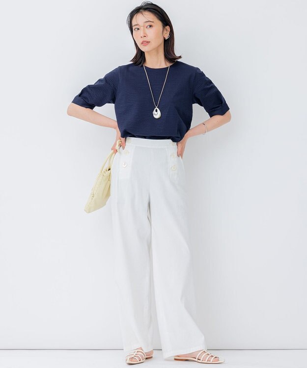 23区 【CLASSY.6月号掲載】ADDCULUMN フェイクレザー ショルダーバッグ ライトイエロー系