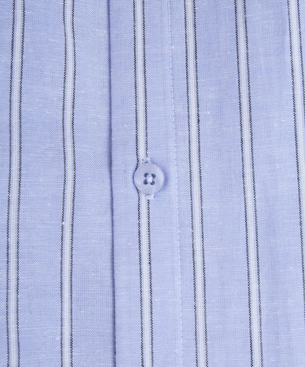 earth music&ecology 【接触冷感】綿麻混ベーシックシャツ Stripe