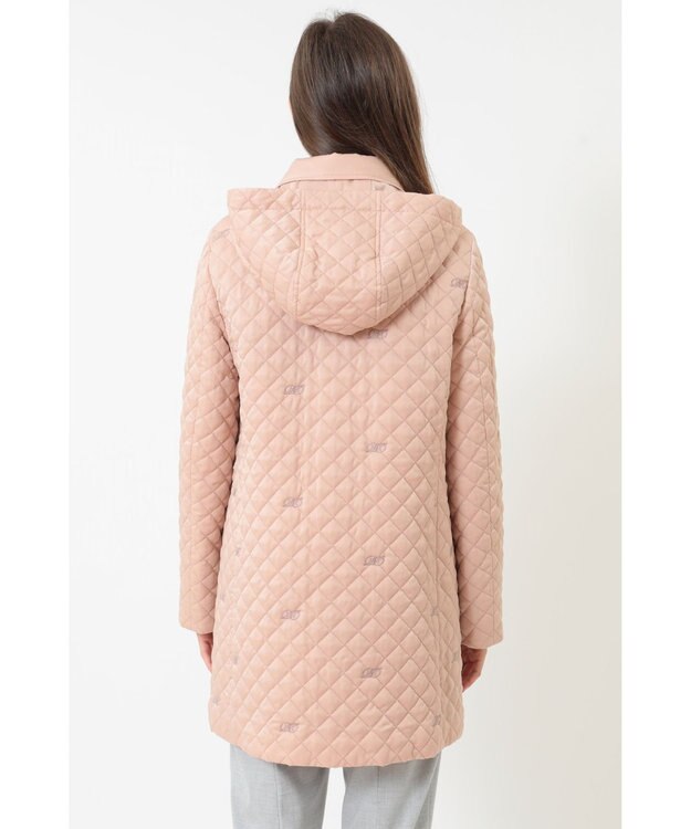 DAKS スウェードキルトコート ローズスモーク