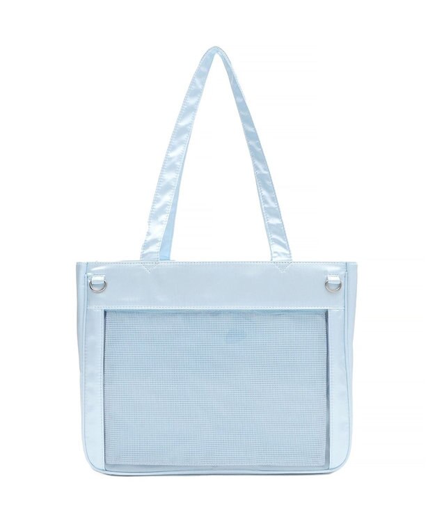 WEGO 【痛バ＆推し活グッズ】ときめきサテン痛バッグS サックス