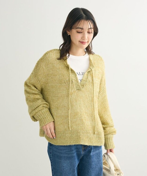 Green Parks ２Ｗａｙ起毛メッシュニットプルオーバー