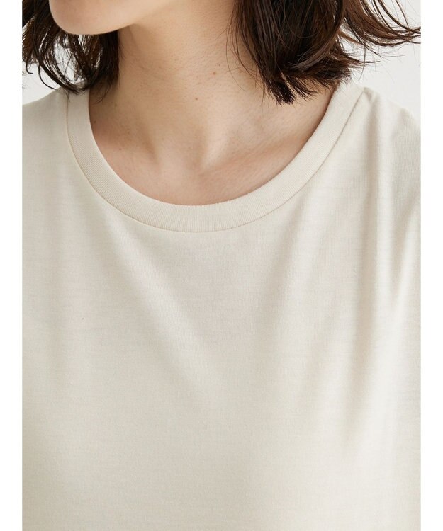 Green Parks 裾切り替えＴＥＥワンピース Black