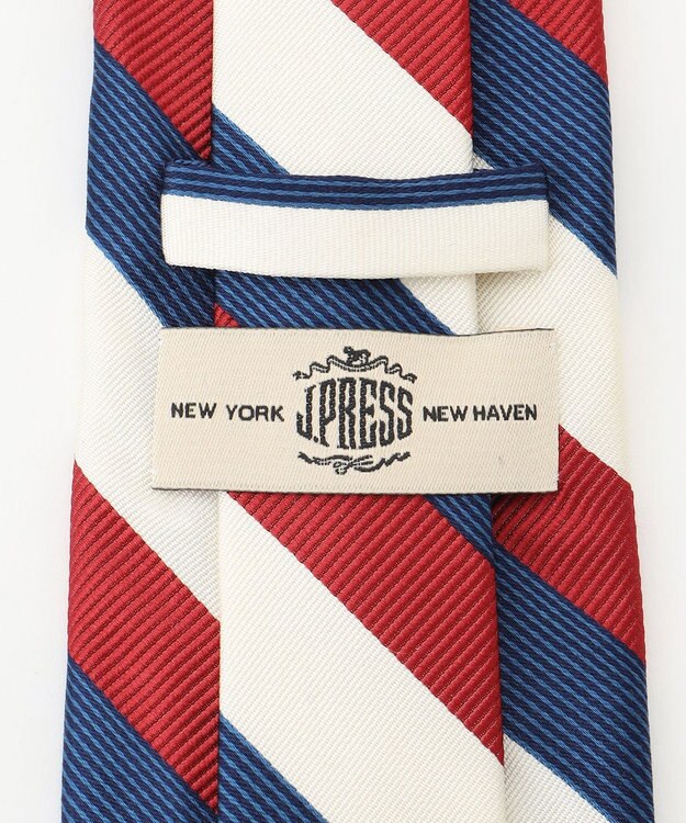 J.PRESS MEN 【STRUCTURE MIX COLLECTION】レジメンタル ネクタイ レッド系1