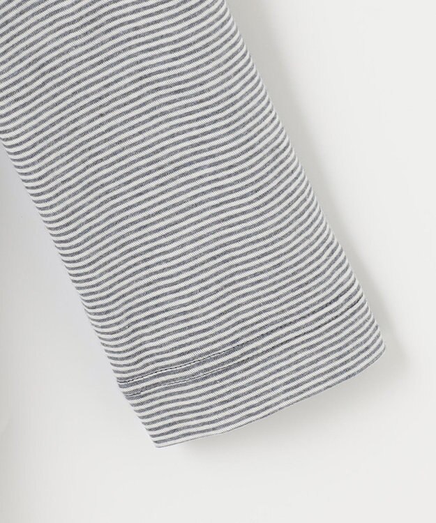 JOSEPH ABBOUD MOUNTAIN 【SPACE／UNISEX】OGコットンボーダークレイジー  カットソー ダルブルー系2