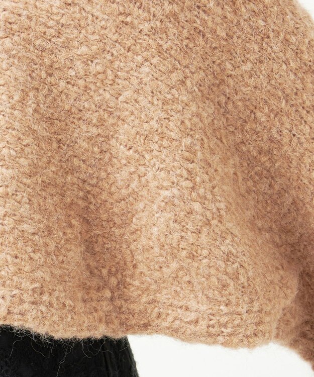 23区 【GOLD LABEL】アルパカ混ブラッシュ マルチウェイ ストール ベージュ系