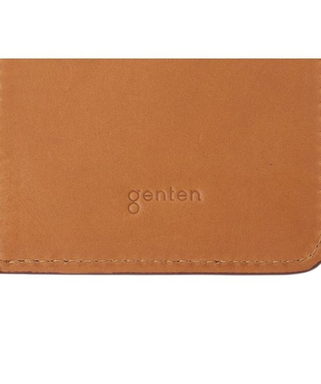 genten ダイヤカットワーク　二つ折り財布 チャ