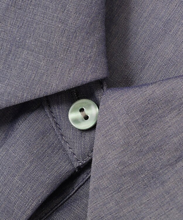 YECCA VECCA サイドスリットドロストシャツ Navy