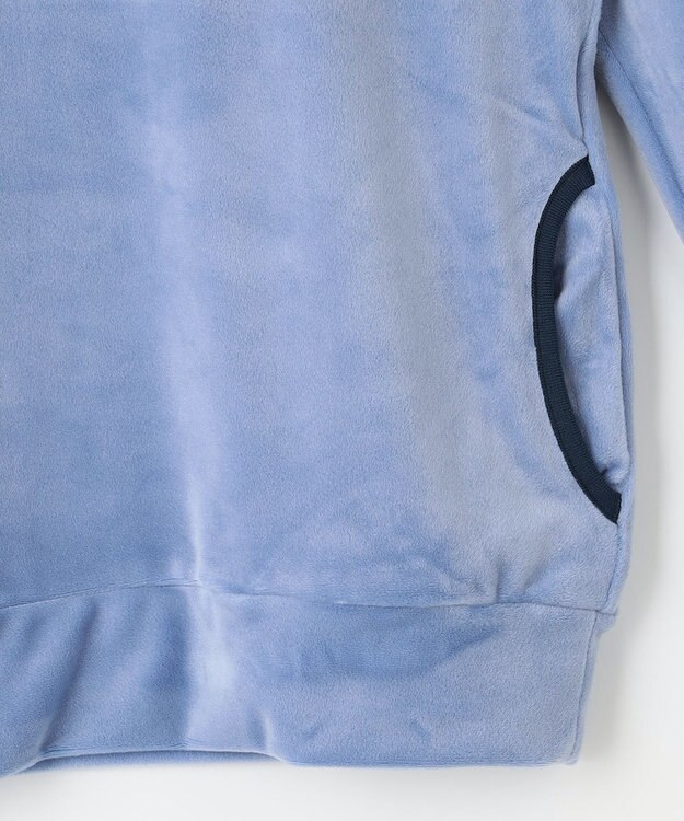 23区GOLF 今シーズンのイチオシ【WOMEN】ベロア ショールモックネック サックスブルー系