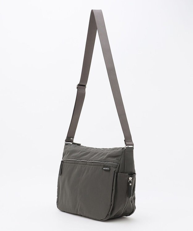 LA BAGAGERIE 【MONICA】サイドジップショルダーバッグ ダークグレー